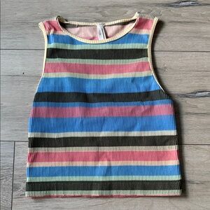 Anthropologie Multicolor Ribbed Knit Top size S